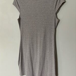 Pink Gray Women's Cap Sleeve dress
